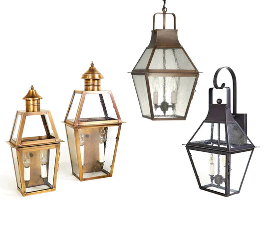 Northeast Lantern - American Made Handcrafted Solid Brass and Copper Lighting