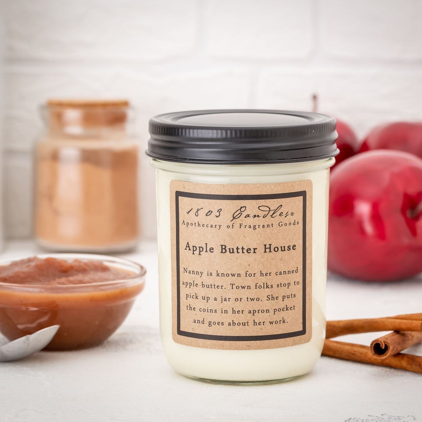 APPLE BUTTER HOUSE-14OZ JAR CANDLE
