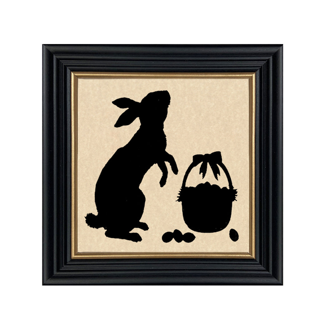 Curious Bunny Paper Cut Silhouette
