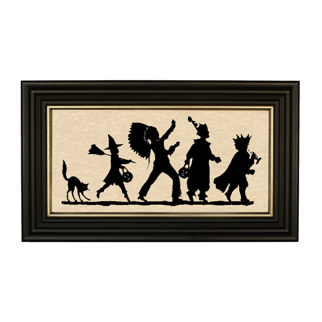 Halloween Parade Paper Cut Silhouette