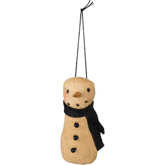 Primitive Snowman Ornament