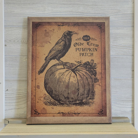 11X14 Olde Crow Canvas Print