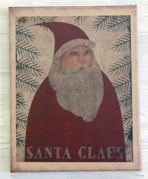 11X14 Primitive Santa Claus