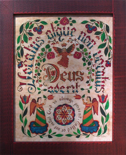 God Is Always Present Fraktur