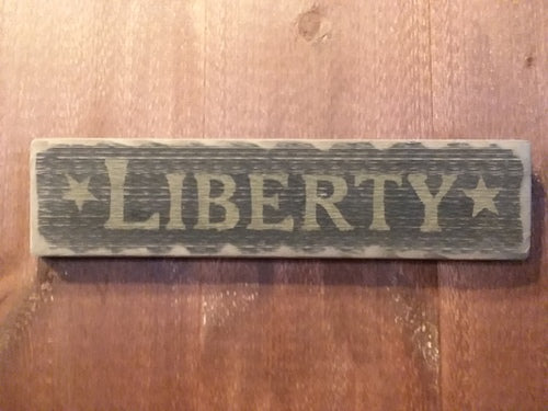 Liberty Wood Sign
