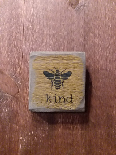 Bee Kind Wood Sign