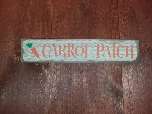 Carrot Patch Wooden Sign