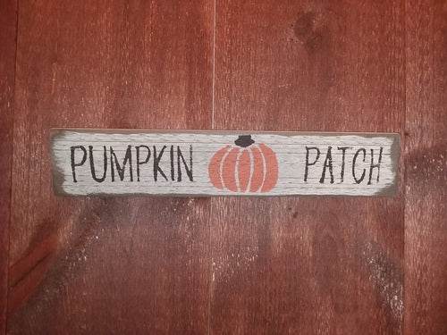 Pumpkin Patch Wood Sign