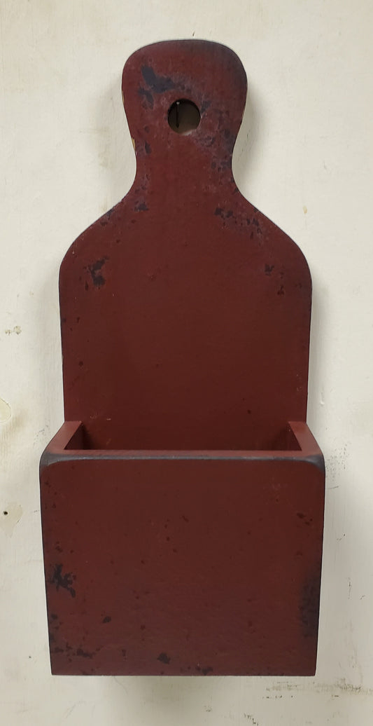 SMALL FLORAL WALL BOX BURGUNDY