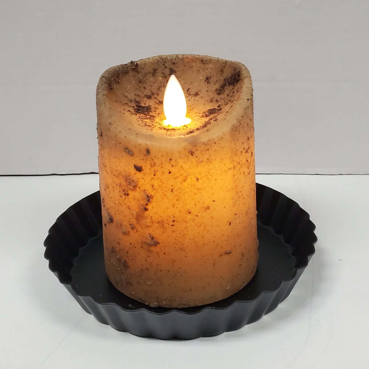 Moving Flame Pillar Candle-Cream 3×4