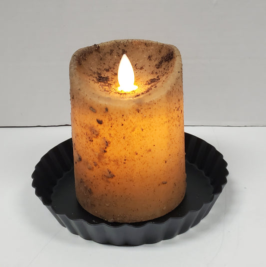 Moving Flame Pillar Candle-Cream 3×4
