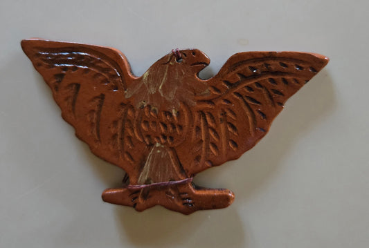 Eagle Redware Ornament