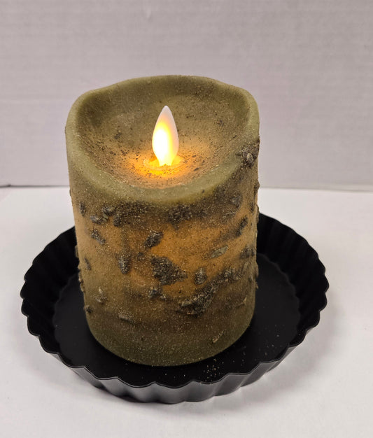Moving Flame Pillar Candle-Herb 3×4