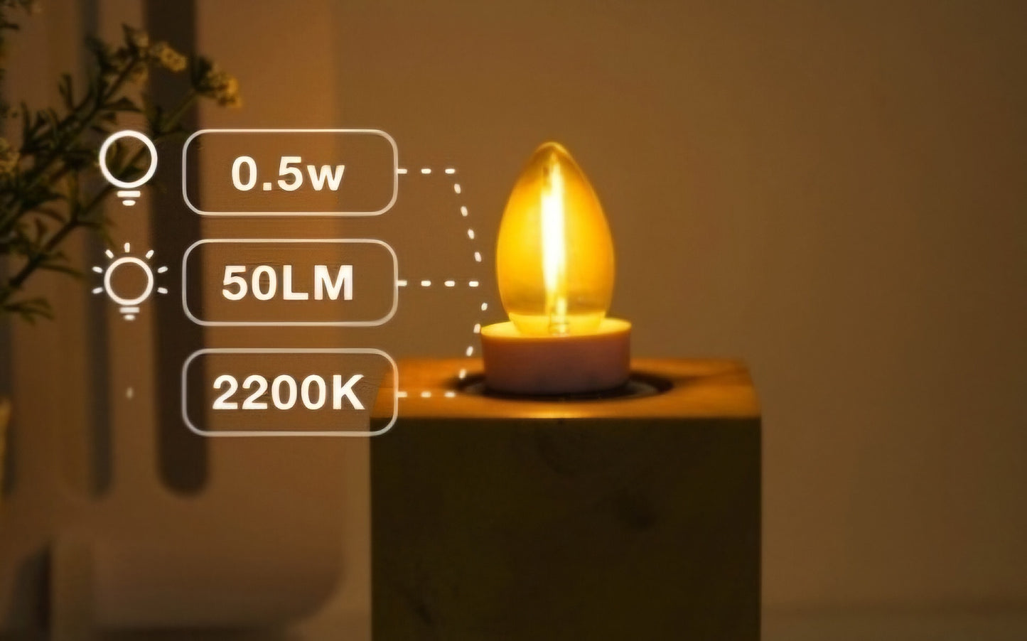 LED bulb - one filament