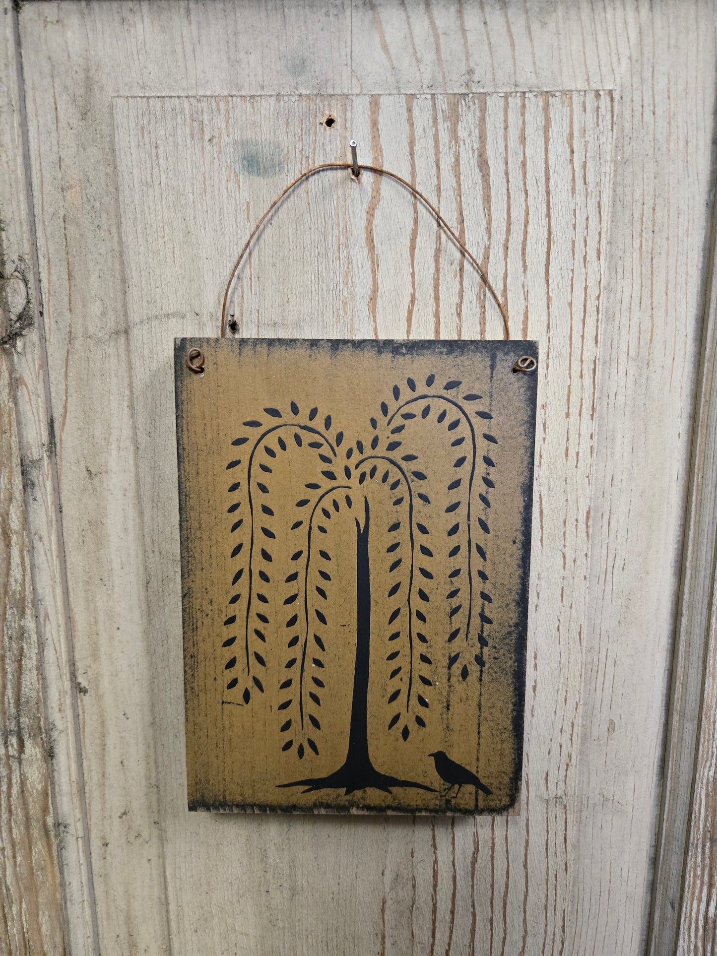 Willow Tree Wood Plaque