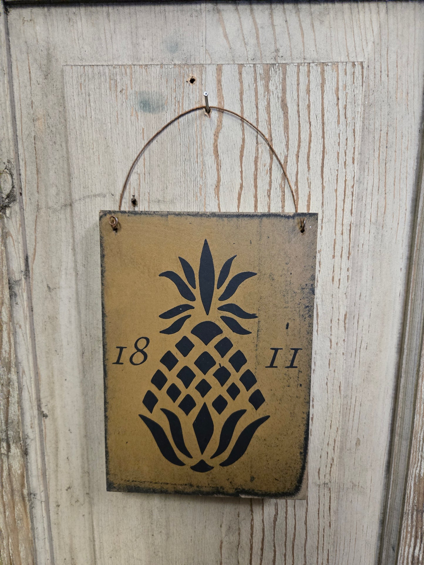Pineapple Wood Plaque