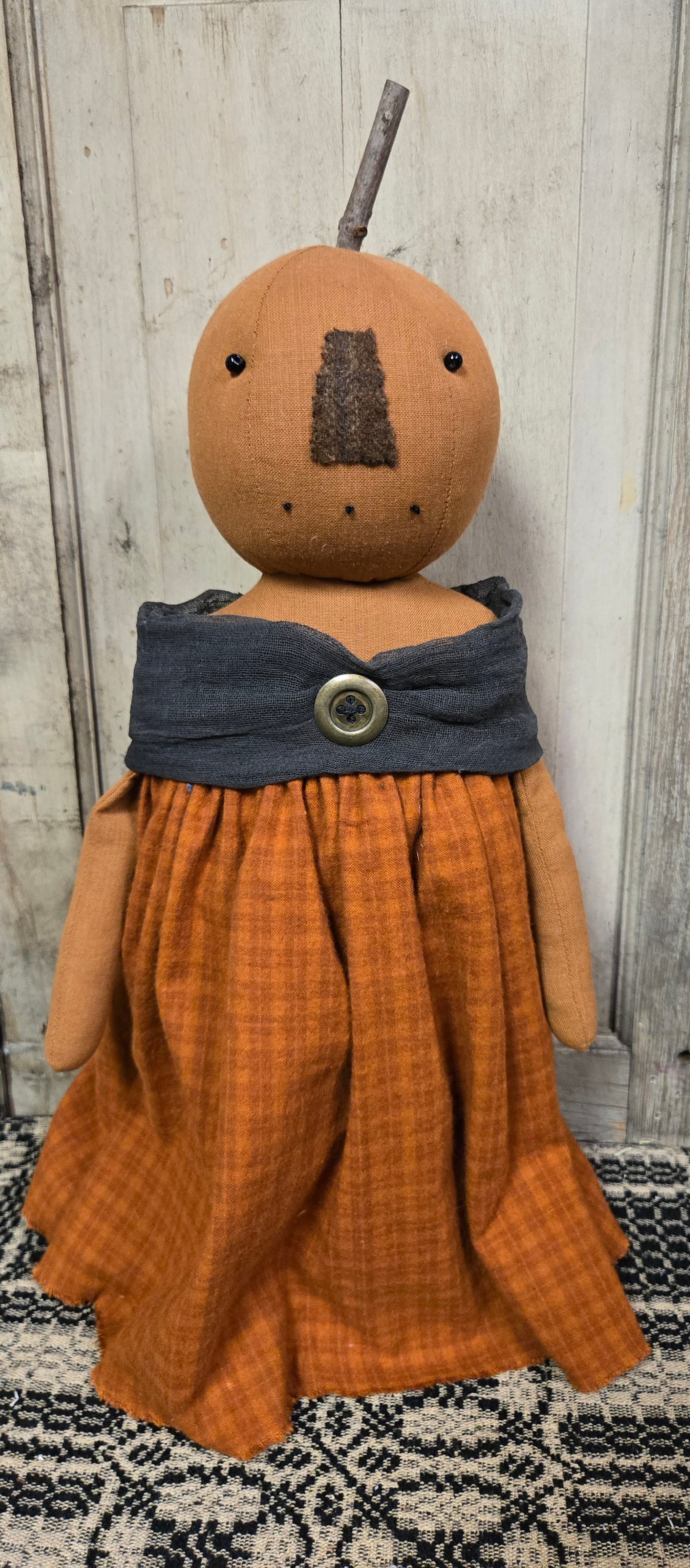 Pumpkin Girl in Dress