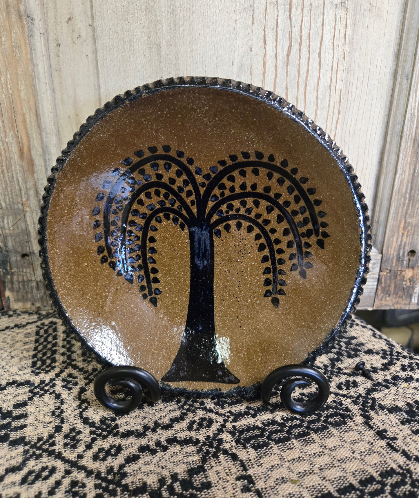 Collection of Round Stoneware Plates - 7"