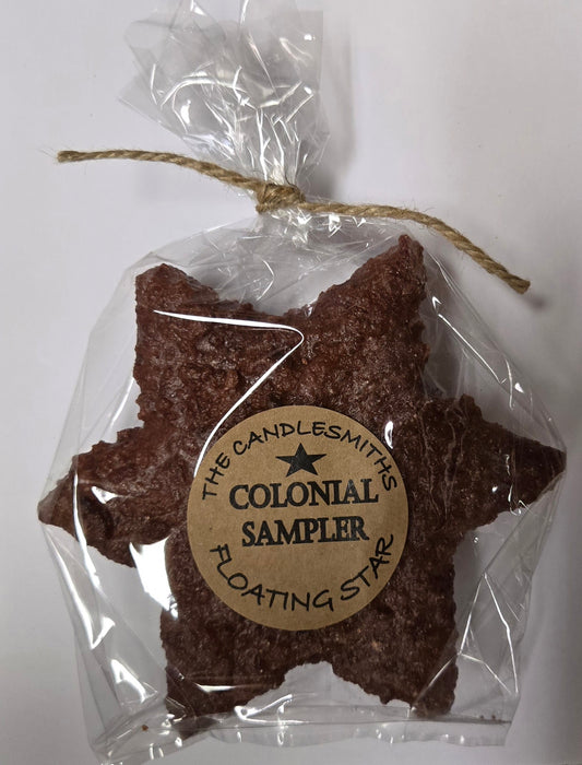 COLONIAL SAMPLER LARGE STAR FLOATING CANDLE