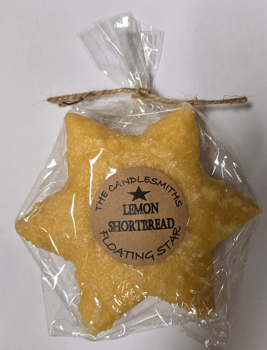 LEMON SHORTBREAD LARGE STAR FLOATING CANDLE