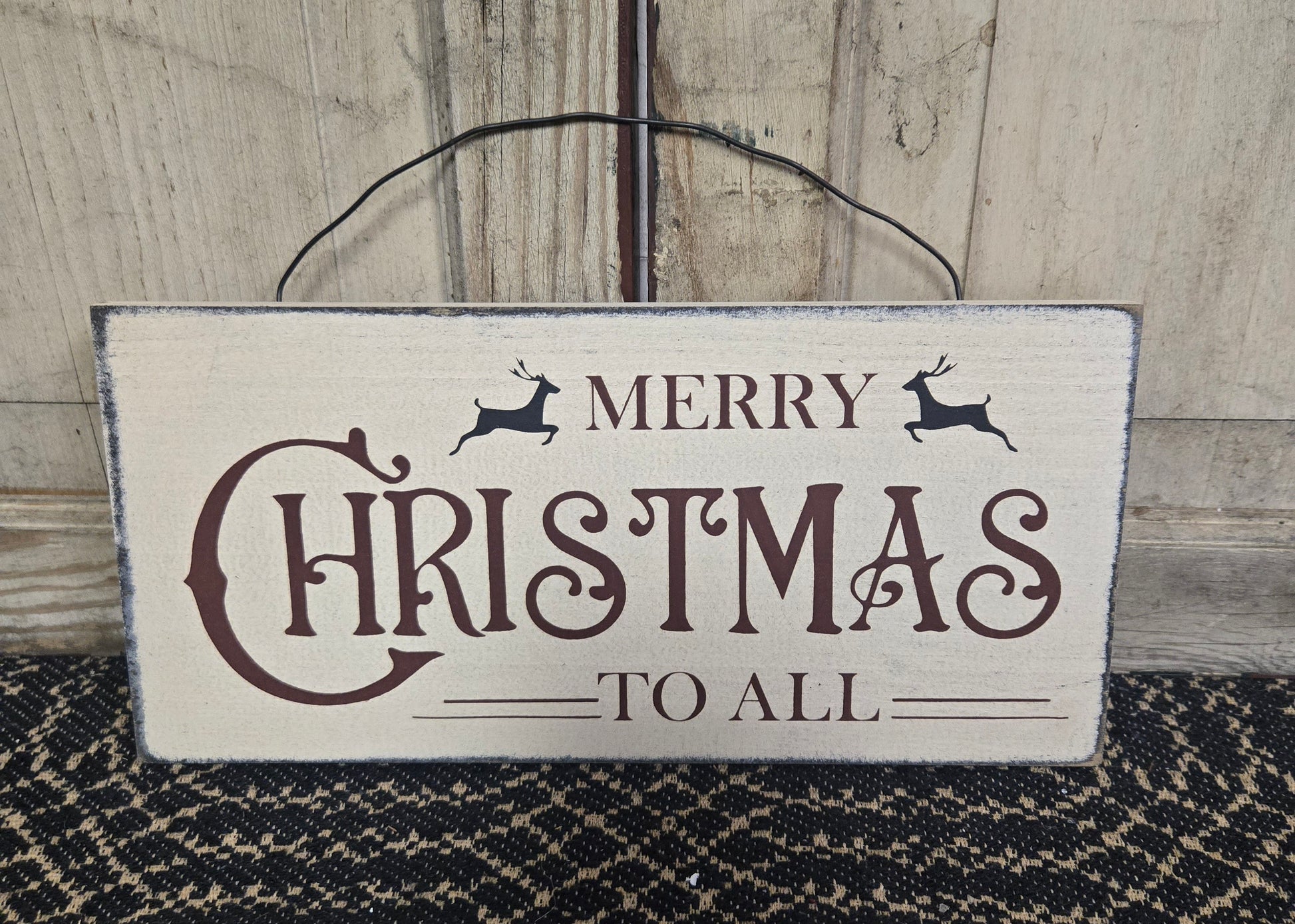 Merry Christmas To All Wood Sign