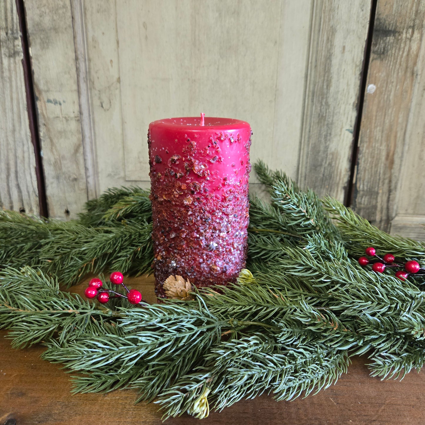 Christmas Past Pillar Candle 3" x 6"