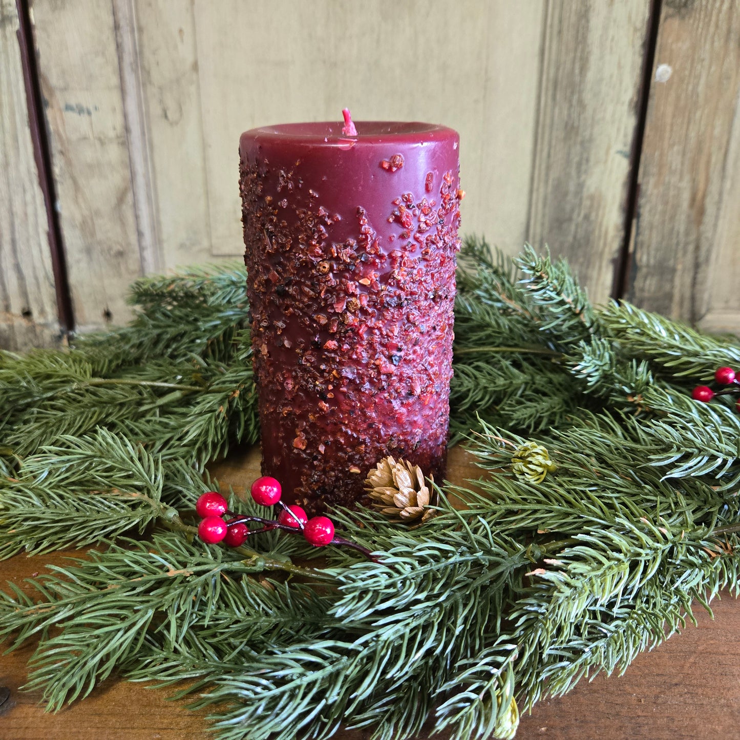 Cranberry Relish Pillar Candle 3 x 6