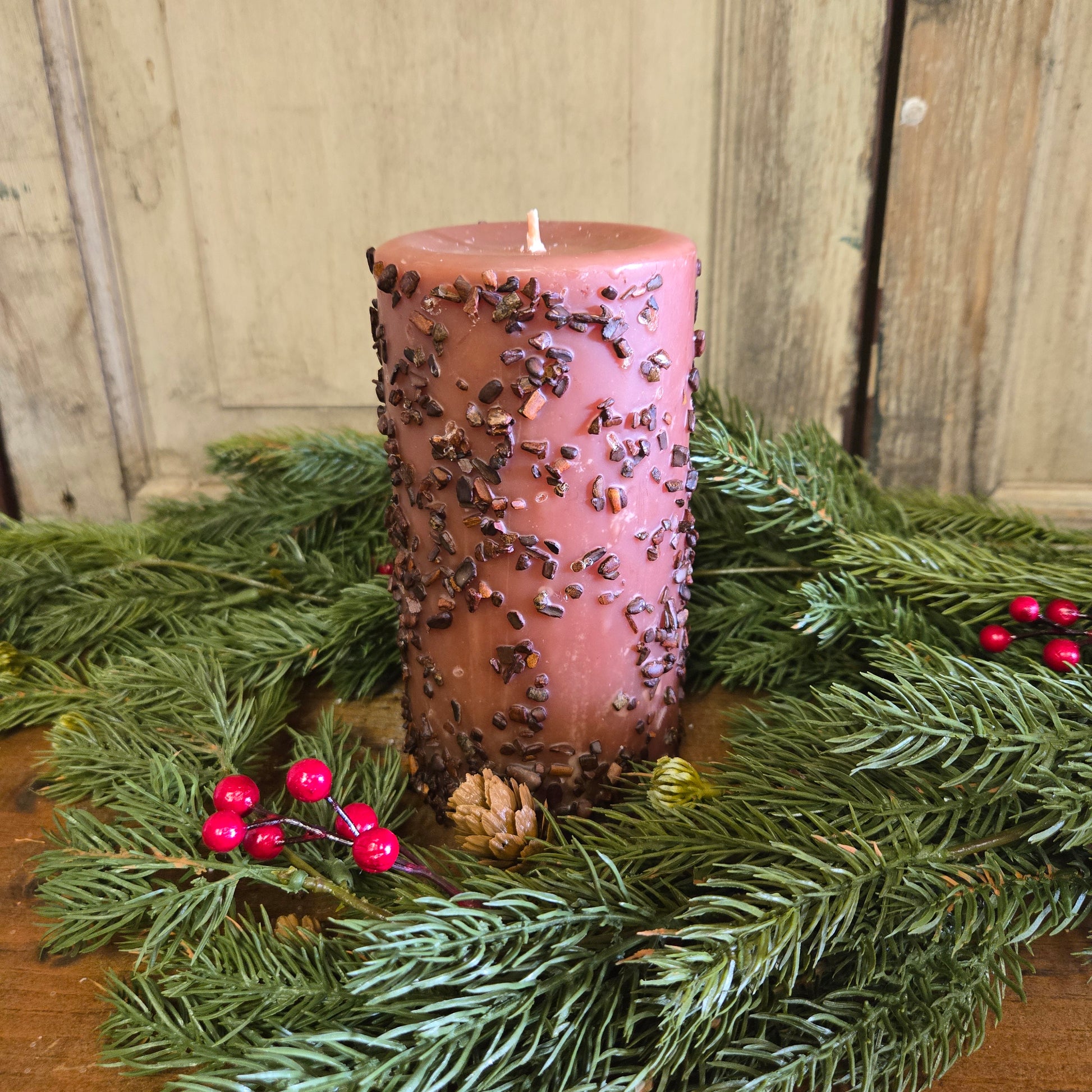 Gingerbread Pillar Candle 3" x 6"