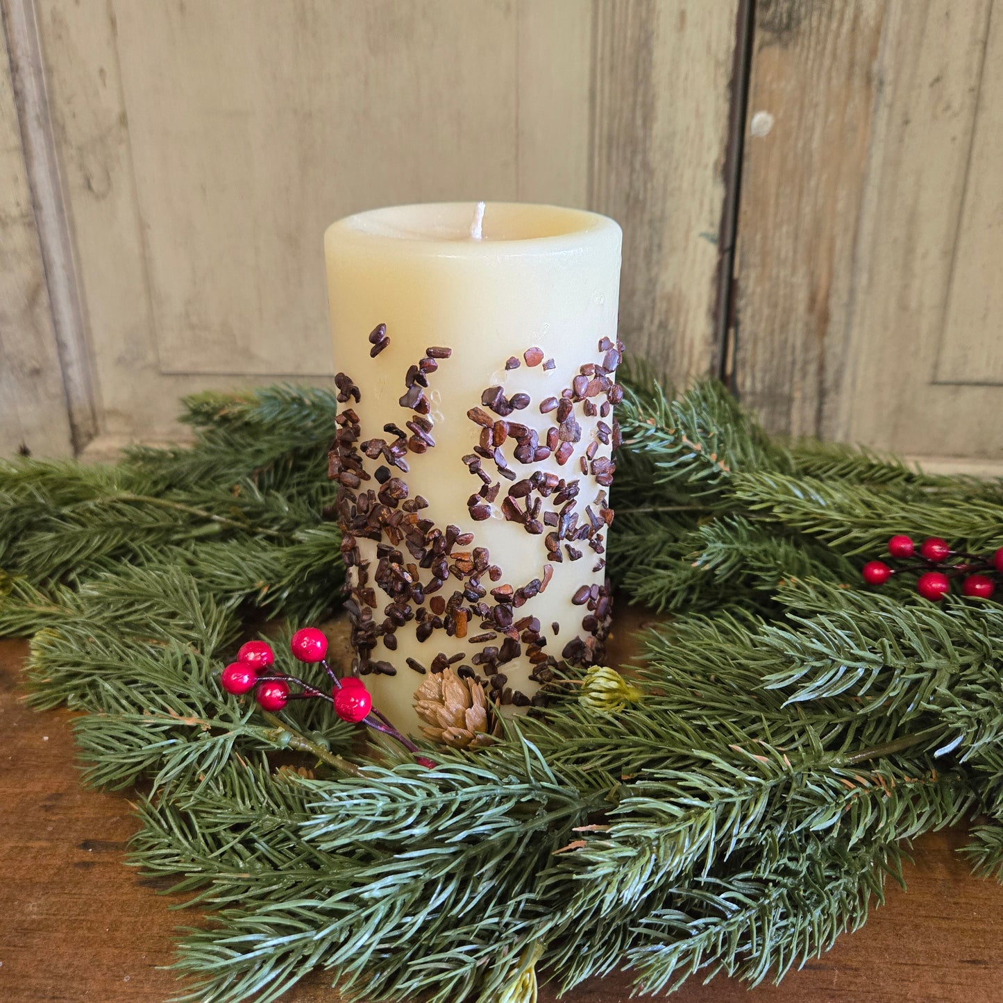 Blueberry Cobbler Pillar Candle 3" x 6"