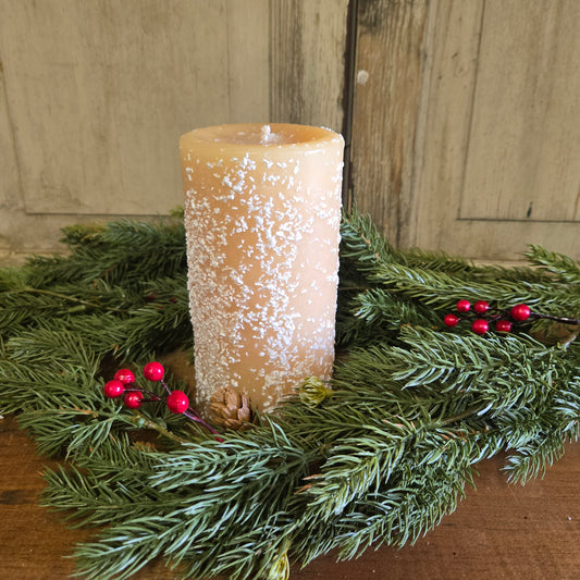 Snowdrifts Pillar Candle 3" x 6"