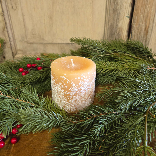 Snowdrifts Pillar Candle 3" x 3"