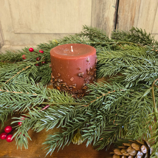 Country Inn Pillar Candle 3" x 3"