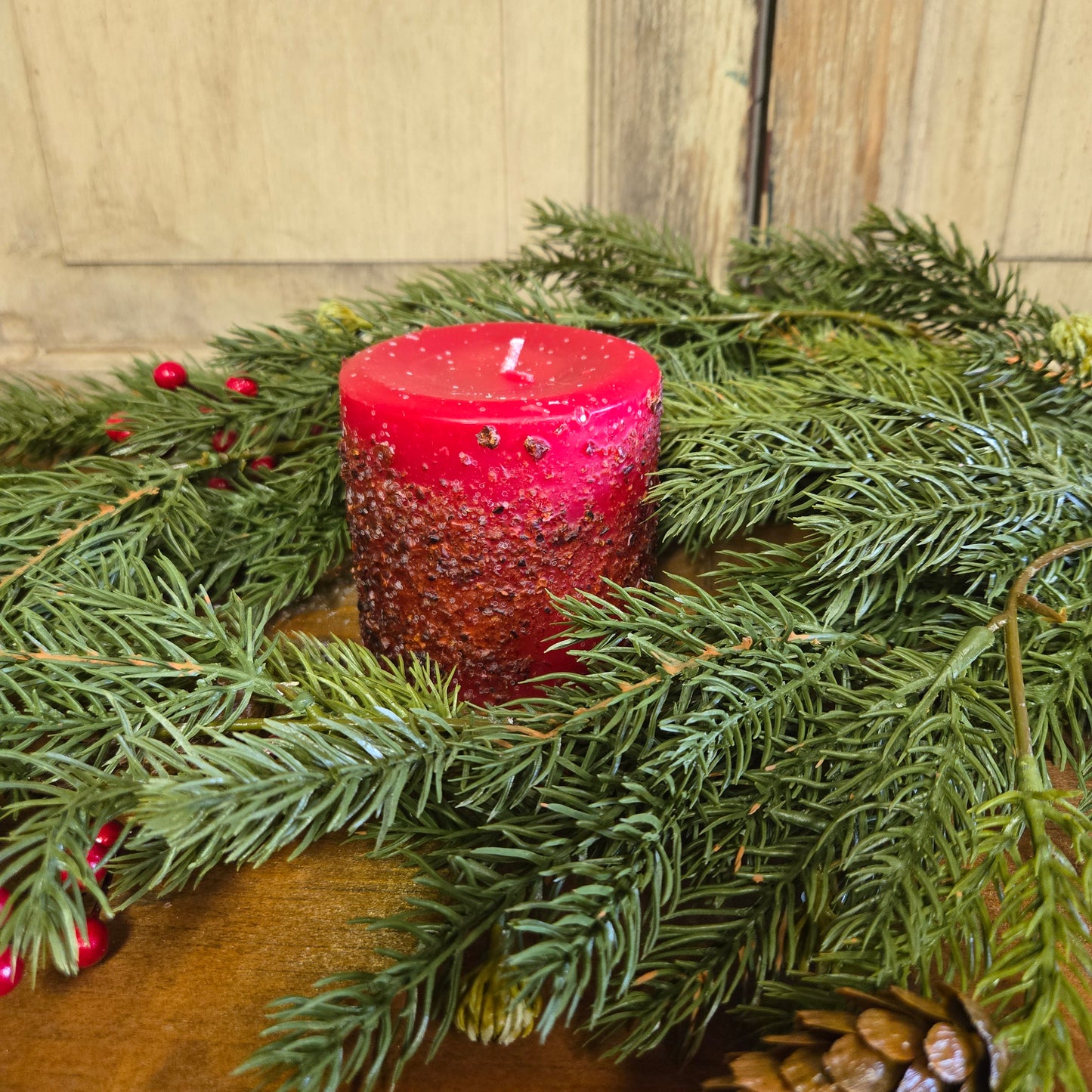 Christmas Past Pillar Candle 3" x 3"