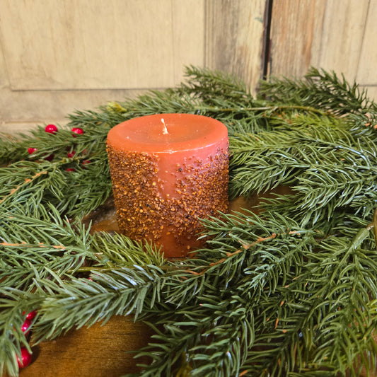 Country Spice Pillar Candle 3" x 3"