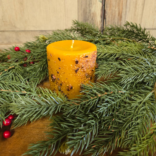 Orange Spice Pillar Candle 3" x 3"