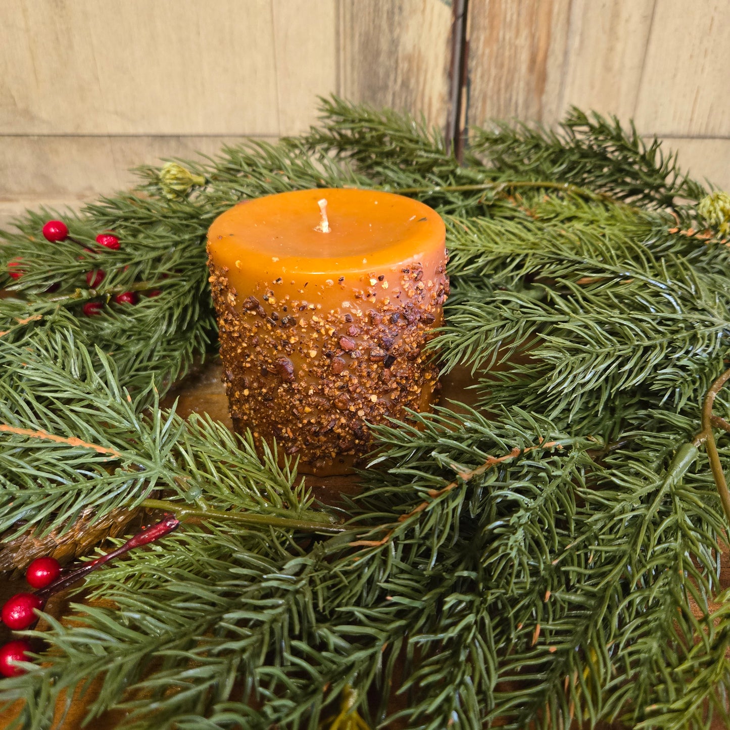 Buttered Maple Syrup Pillar Candle 3" x 3"