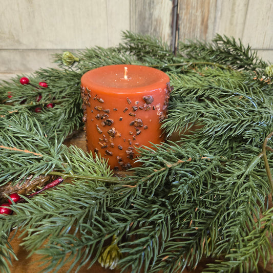 Pumpkin Spice Pillar Candle 3" x 3"