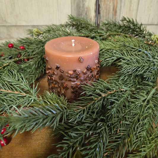 Spice Cake Pillar Candle 3" x 3"