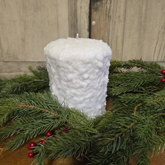 Cranberry Sugar Large Hearth Candle