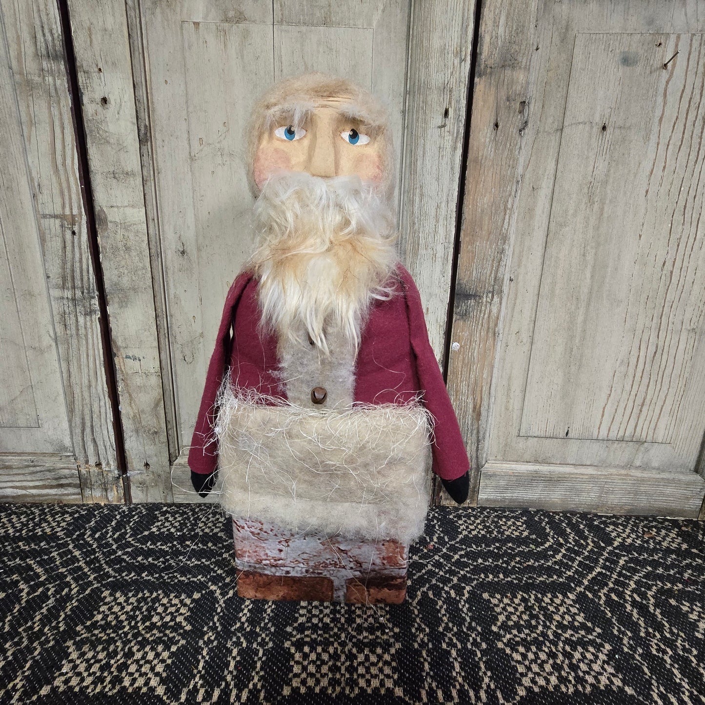 Primitive Santa in Chimney