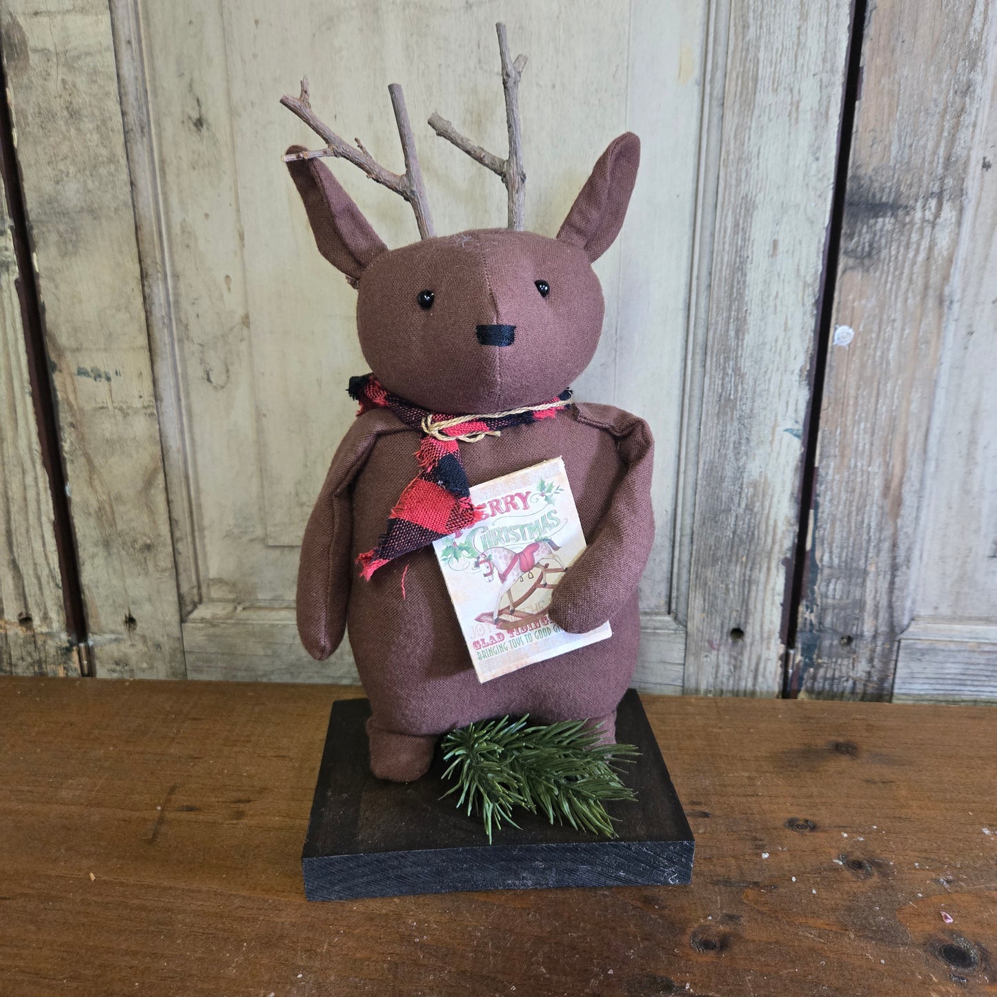 Primitive Reindeer with Book