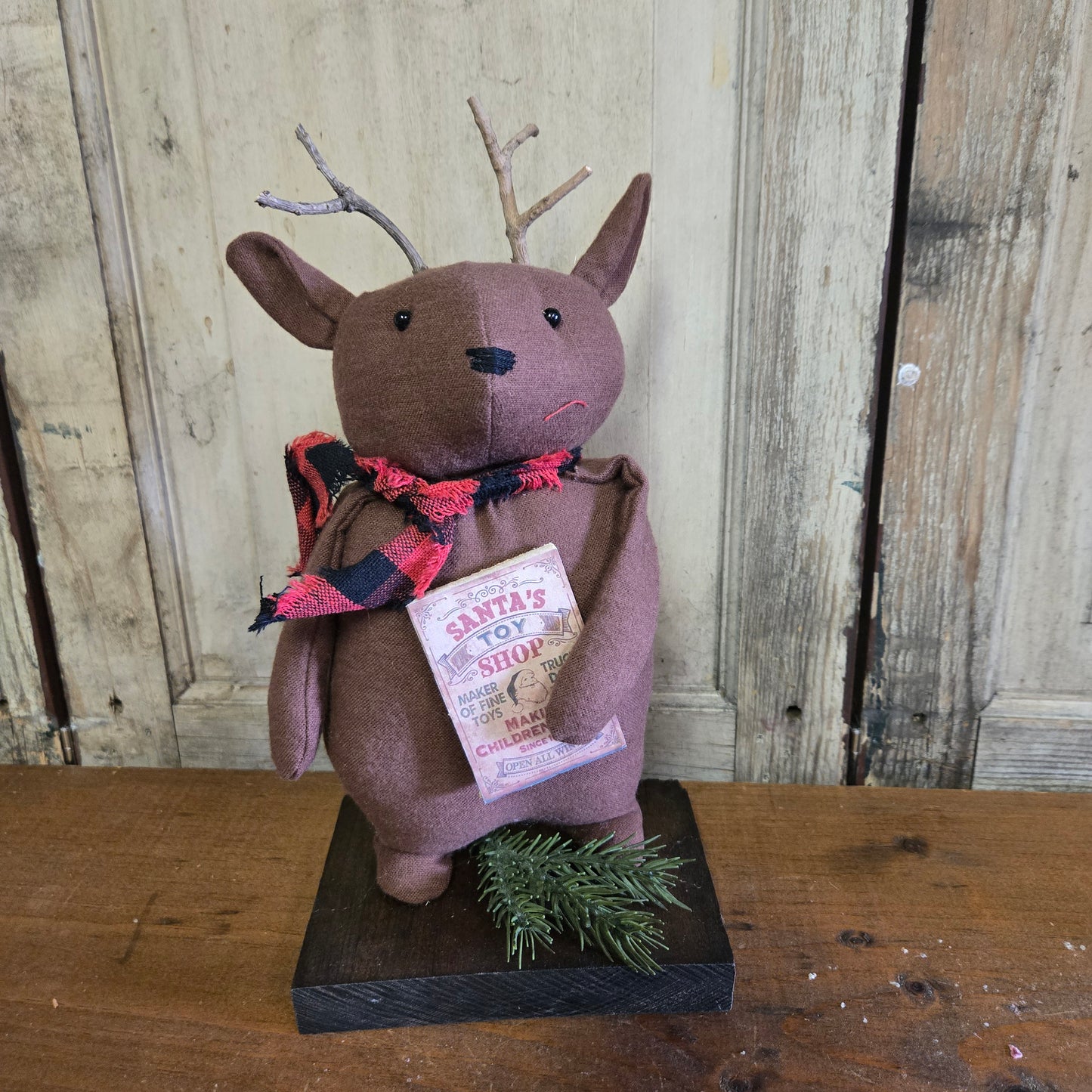 Primitive Reindeer with Book