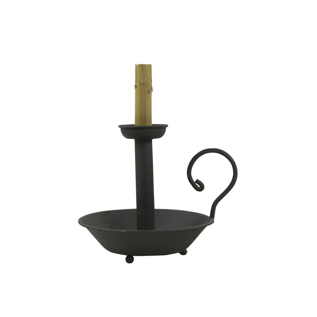 Chamberstick Lamp 13" - Black