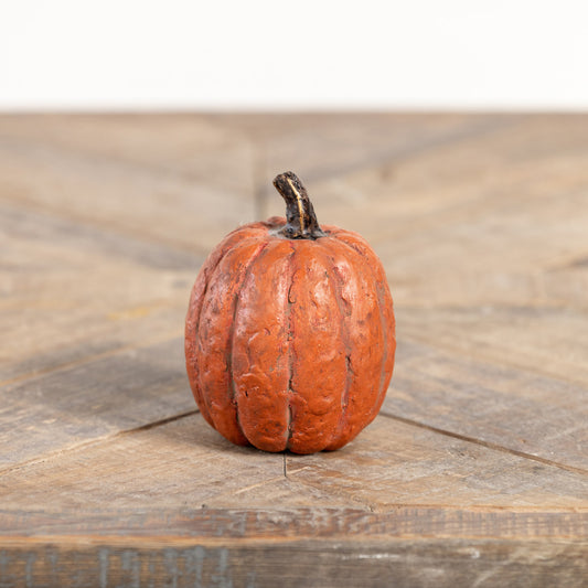 Primitive Fall tall orange pumpkin