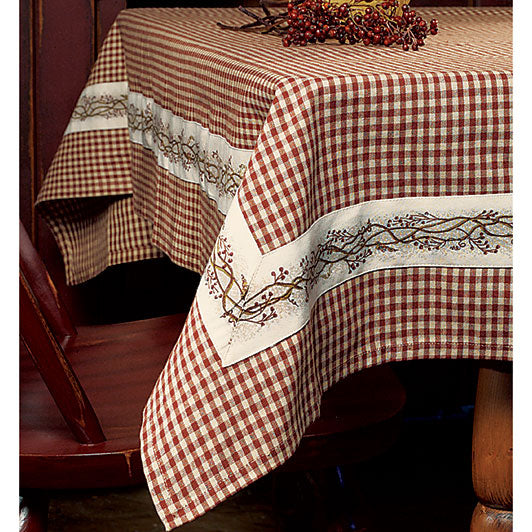 Burgundy Berry Vine Tablecloth