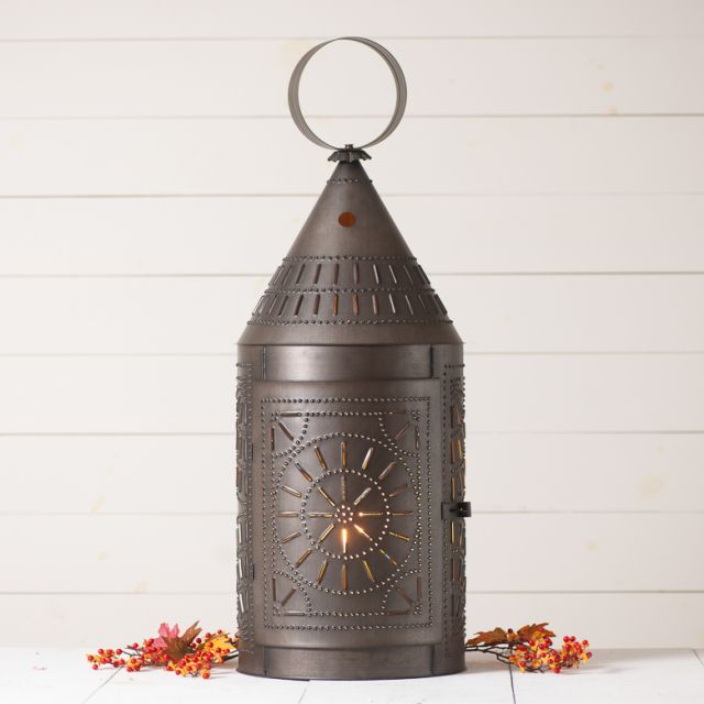 Tinner's Lantern with Chisel in Kettle Black