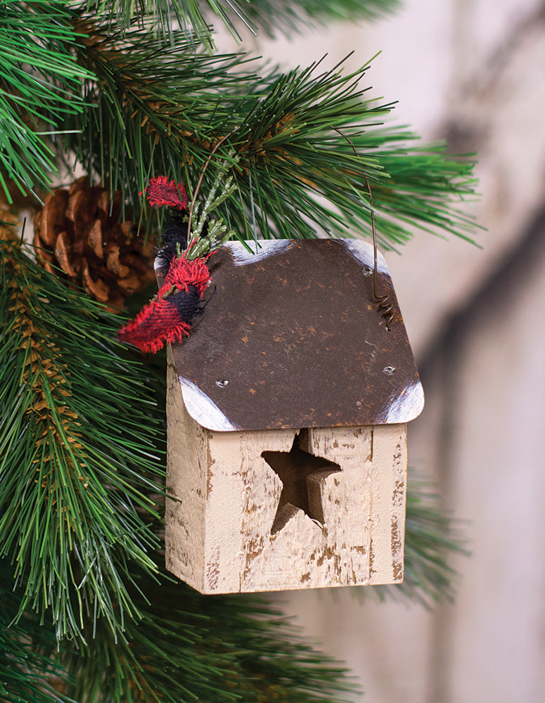 Tin Roof Star House Ornament