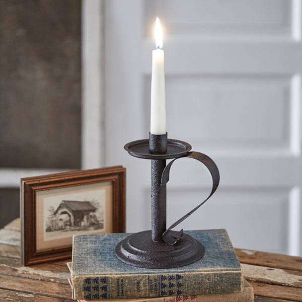 Heritage Chamberstick Primitive Candle Holder