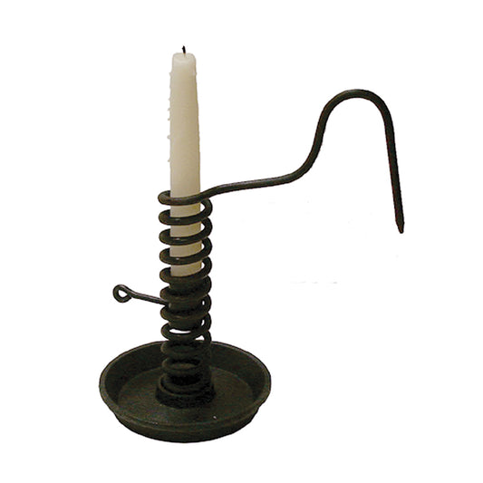 10″ Iron Spiral Courting Candle Holder