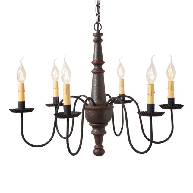 Harrison Wood Chandelier in Americana Espresso